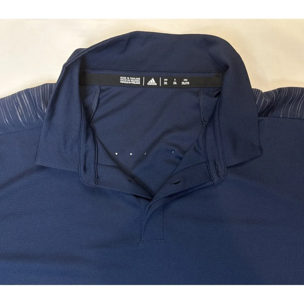 Adidas Short Sleeve Navy Blue Climalite‎ T-shirt Mens Size 2XL